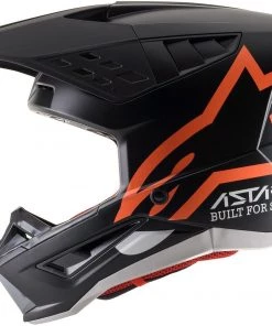 Alpinestars 2021 SM5 Compass Matte Black/Fluro Orange Helmet