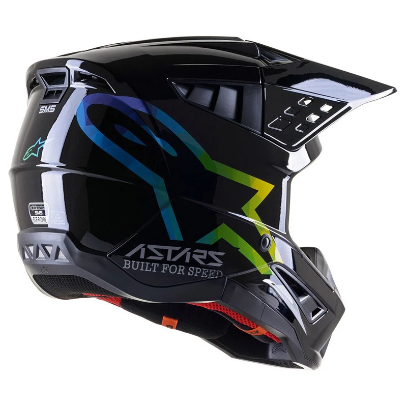 Alpinestars SM5 Compass Black/Silver Hue Helmet 2 Alpinestars SM5 Compass Black/Silver Hue Helmet - Image 2