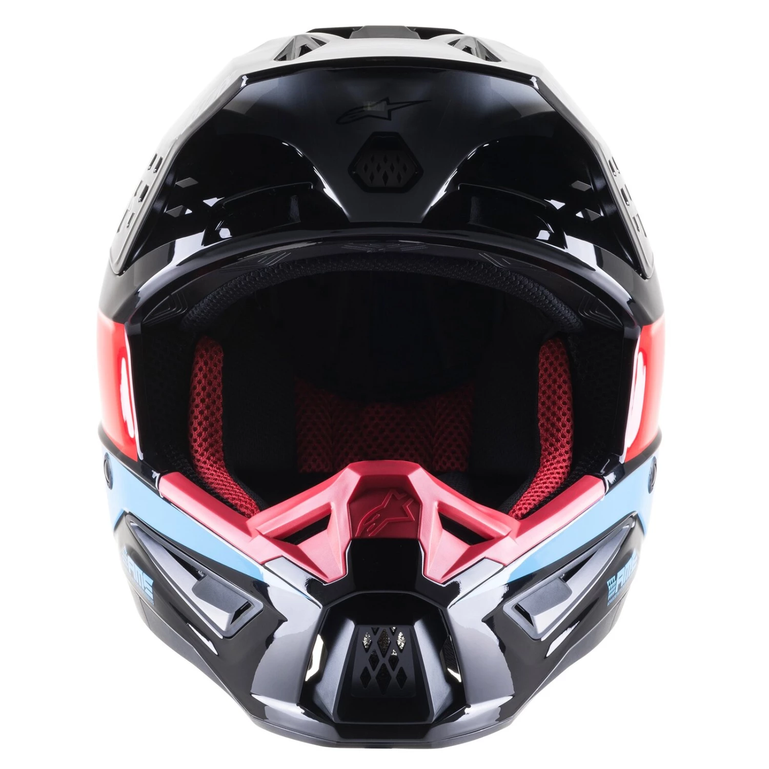 Alpinestars SM5 Bond Black/Red/Cyan/Silver Helmet 2 Alpinestars SM5 Bond Black/Red/Cyan/Silver Helmet - Image 2