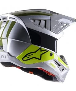 Alpinestars SM5 Bond Silver/Black/Fluro Yellow/Military Green Helmet -Cheap Alpinestars Store AS830342219565 ALT1 HOST 2
