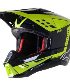 Alpinestars SM5 Beam Black/White/Grey/Fluro Yellow Helmet