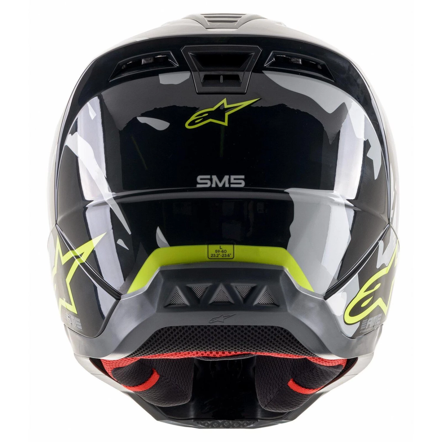 Alpinestars 2021 SM5 Rover Anthracite/Fluro Yellow Helmet 4 Alpinestars 2021 SM5 Rover Anthracite/Fluro Yellow Helmet - Image 4