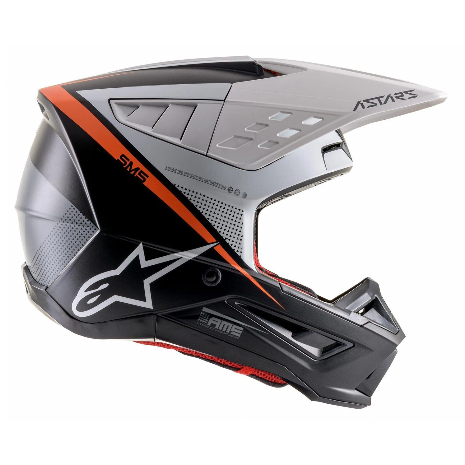 Alpinestars 2021 SM5 Rayon Matte Black/White Helmet 3 Alpinestars 2021 SM5 Rayon Matte Black/White Helmet - Image 3