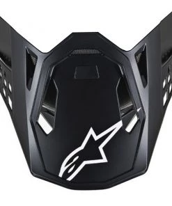 Alpinestars Replacement Visor Peak Solid Black/Matt Black (Carbon) for M10/M8 Helmets