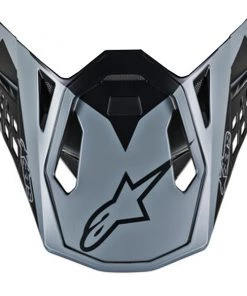 Alpinestars Replacement Visor Peak Black/Grey/Fluro Yellow for M10 Meta Helmets