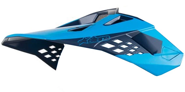 Alpinestars Replacement Visor Peak Blue/Aqua/Orange for M10 Meta Helmets 2 Alpinestars Replacement Visor Peak Blue/Aqua/Orange for M10 Meta Helmets - Image 2