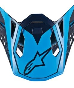 Alpinestars Replacement Visor Peak Blue/Aqua/Orange for M10 Meta Helmets