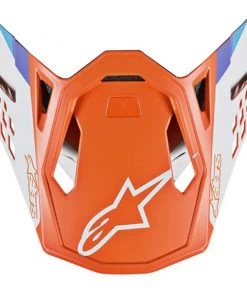 Alpinestars Replacement Visor Peak Orange/White for M8 Contact Helmets