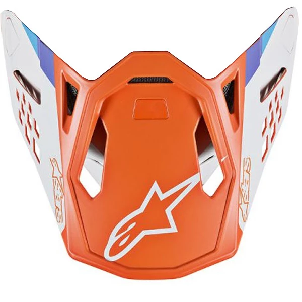 Alpinestars Replacement Visor Peak Orange/White for M8 Contact Helmets 1 Alpinestars Replacement Visor Peak Orange/White for M8 Contact Helmets