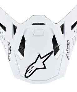 Alpinestars Replacement Visor Peak White/Black for M10 Dyno Helmets