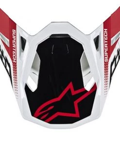 Alpinestars Replacement Visor Peak Red/White for M8 Triple Helmets