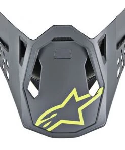 Alpinestars Replacement Visor Peak Fluro Yellow/Grey for M8 Radium Helmets