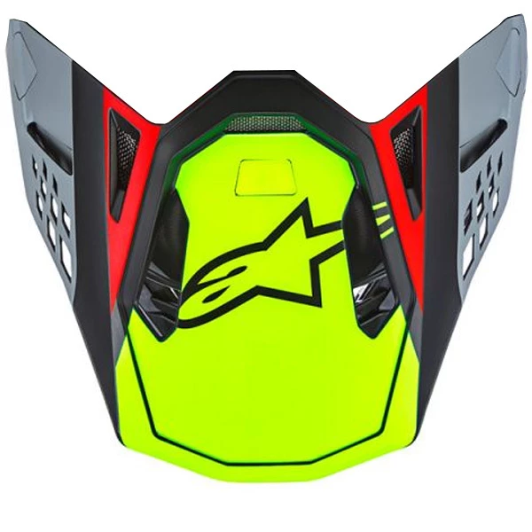 Alpinestars Replacement Visor Peak Fluro Red/Black for M10 Anaheim Helmets 1 Alpinestars Replacement Visor Peak Fluro Red/Black for M10 Anaheim Helmets