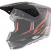 Alpinestars Replacement Visor Peak for SM5 Compass Helmets Matte Black/Fluro Orange