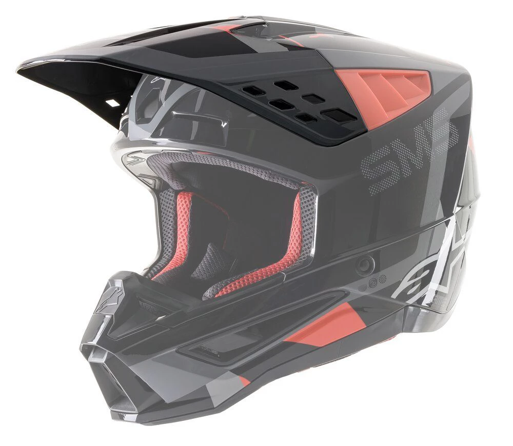 Alpinestars Replacement Visor Peak for SM5 Rover Helmets Anthracie/Fluro Red 1 Alpinestars Replacement Visor Peak for SM5 Rover Helmets Anthracie/Fluro Red