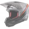 Alpinestars Replacement Visor Peak for SM5 Rayon Helmets Matte Black/White