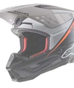 Alpinestars Replacement Visor Peak for SM5 Rayon Helmets Matte Black/White